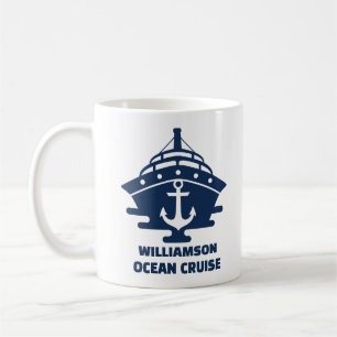 Custom Cruise Ship Nautical Anchor Keepsake Coffee Mug