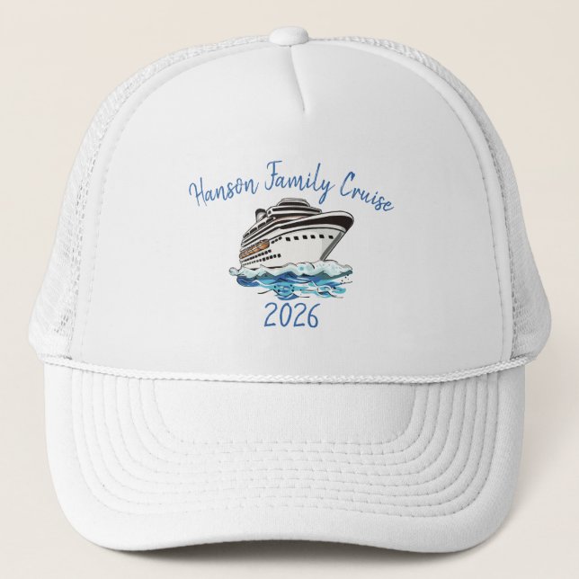 Custom Cruise Ship Trucker Hat (Front)