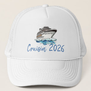 Custom Cruisin' Fun Cruise Ship Trucker Hat