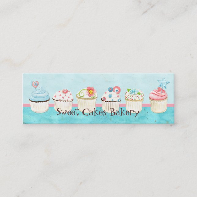 Custom Cupcake Sweet Shoppe Business Cards (Front)