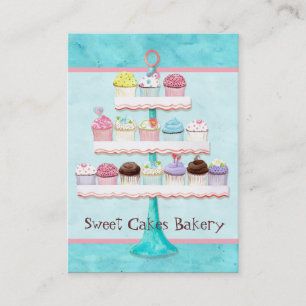 Custom Cupcake Sweet Shoppe Business Cards