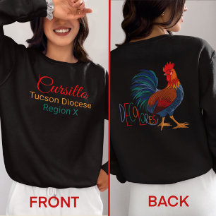 Custom Cursillo Decolores with Diocese & Region  Sweatshirt