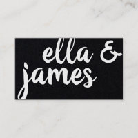Custom Curvy and Bold Minimalist Business Card