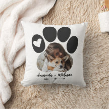 Custom cushion, dog two pictures