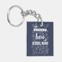 Custom Custodian/Staff Appreciation Key Ring