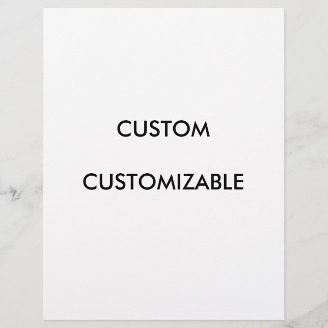 Custom Customise Customisable Blank Flyer (Front)