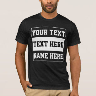 Custom customise name text personalise gift T-Shirt