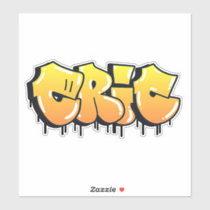 Custom-Cut "Eric" Graffiti Vinyl Sticker