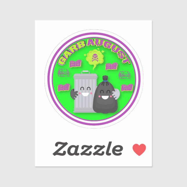 Custom Cut GarbAugust Sticker (Sheet)