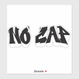 Custom-Cut "No Cap" Graffiti Vinyl Sticker