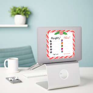 Custom Cut Stickers for the Naughty or Nice