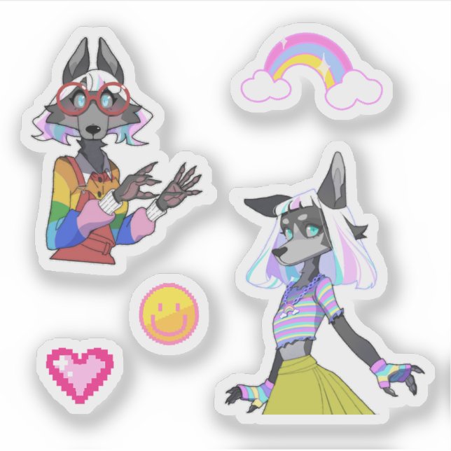 Custom-Cut Vinyl Sticker (Front)