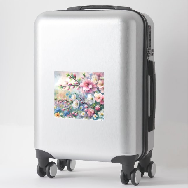 Custom-Cut Vinyl Sticker (Suitcase)