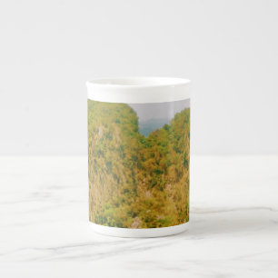Custom-Cut Vinyl Sticker Bone China Mug