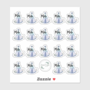 Custom-Cut Vinyl Sticker, boy teepee design Sticke