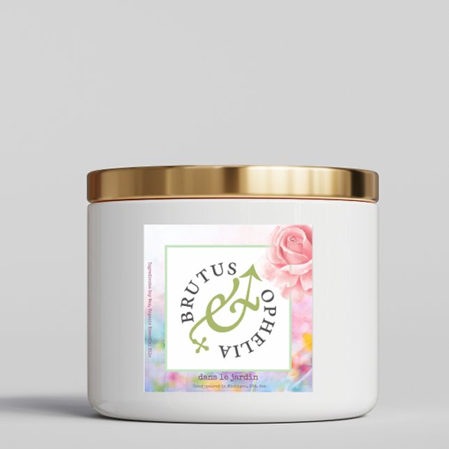 Custom-Cut Vinyl Sticker Product Label Watercolor (Creator Uploaded)