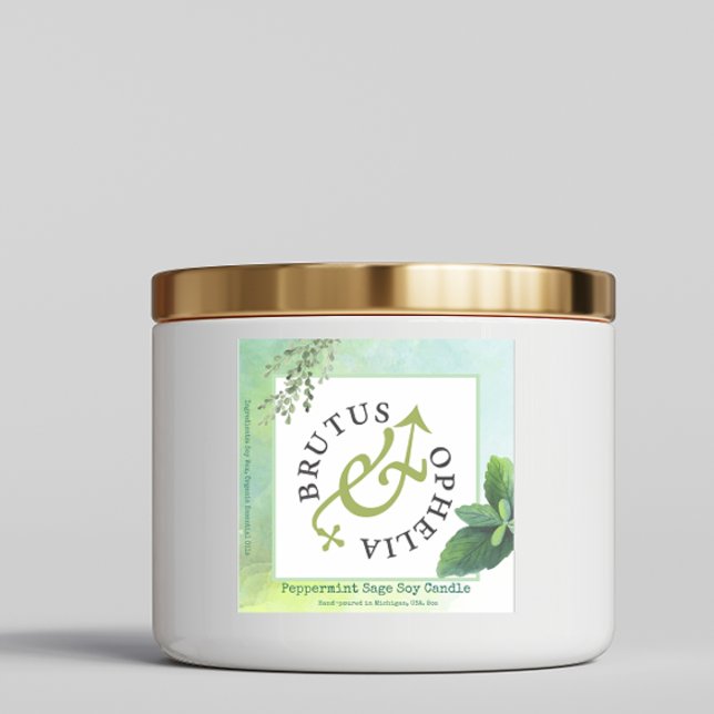 Custom-Cut Vinyl Sticker Product Label Watercolor (Creator Uploaded)