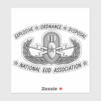 Custom-Cut Vinyl Sticker Senior EOD Badge