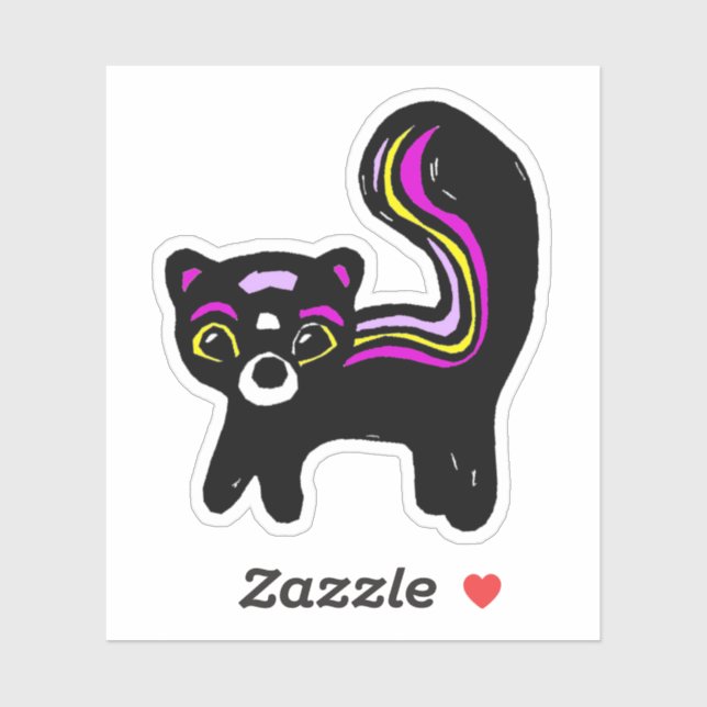 Custom-Cut Vinyl Sticker - Zenia Zorilla (Sheet)