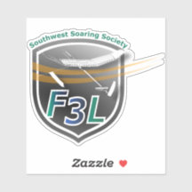 Custom-Cut Vinyl Stickers with SWSS F5J Emblem