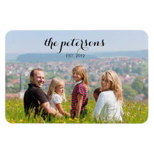 Custom Cute Beautiful Smiling Family Photo College Magnet