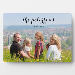 Custom Cute Beautiful Smiling Family Photo College Plaque