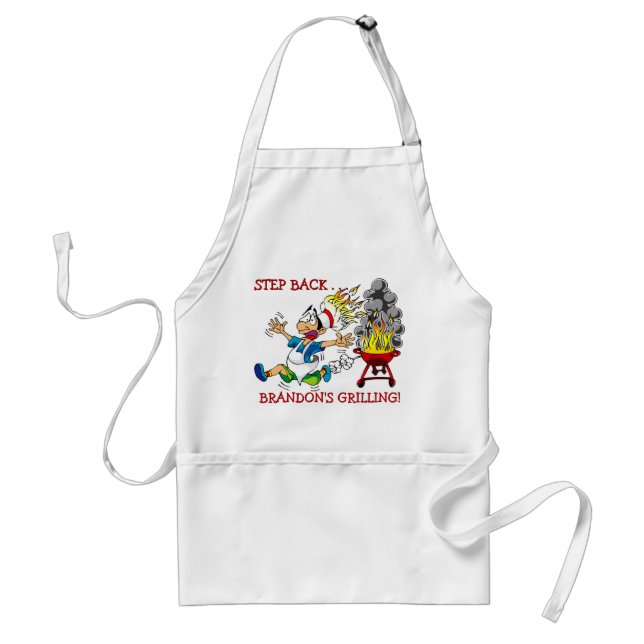 Custom Cute Best BBQ Chef Is Grilling Standard Apron (Front)