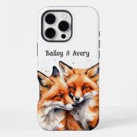 Custom Cute Cuddling Foxes Fox Couple Love Animals