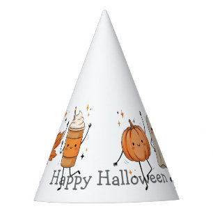 Custom Cute Dancing Pumpkin Halloween Party Hat