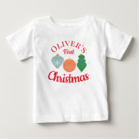 Custom Cute Kawaii Ornament Baby First Christmas