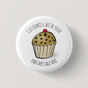 Custom Cute Mini Muffin 3 Cm Round Badge