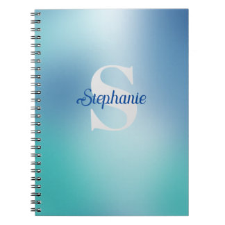Custom Cute Monogram and First Name Planner Notebook
