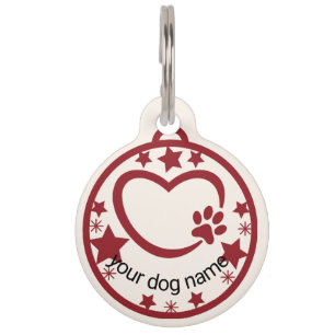 Custom Cute Name Dog Lover Keepsake Pet Tag