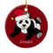 Custom Cute Panda Bear Kids Red