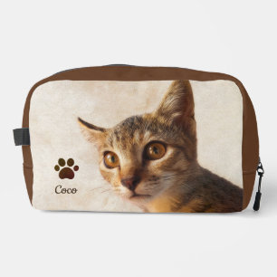 Custom Cute Pet Kitten Cat Dog Photo Template Dopp Kit