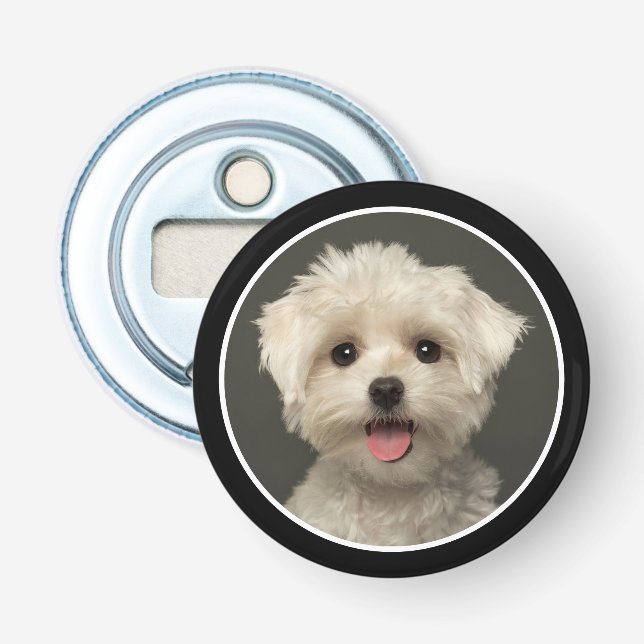 Custom Cute Pet Photo Bottle Opener (Front)
