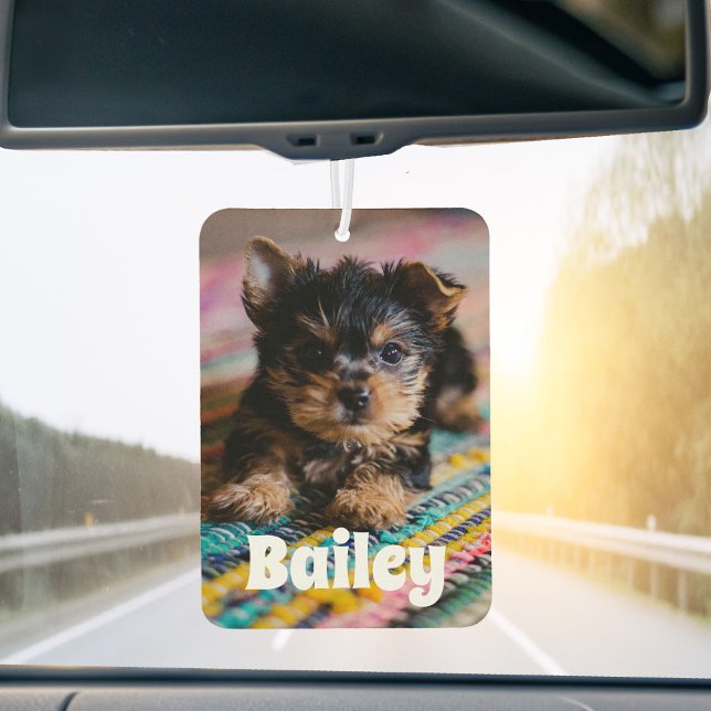 Custom Cute Pet Photo Car Air Freshener (Creator Uploaded)