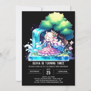 Custom Cute Princess Birthday Invitation