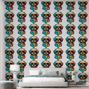 Custom Cute Puppy Kid's Room Wallpaper