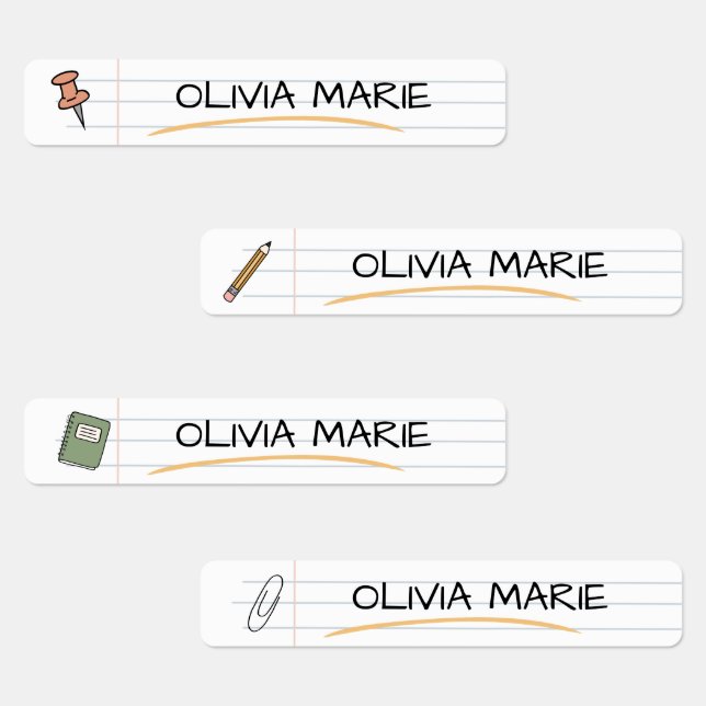 Custom Cute Sketch Doodles Kids Back To School (Group)