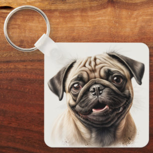 Custom Cute Two Photo Double Sided Personalized Key Ring