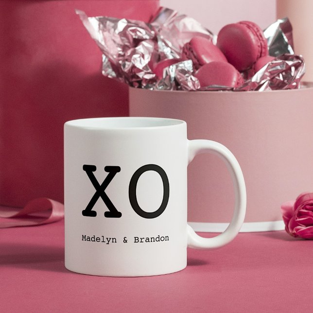 Custom Cute XO Hugs & Kisses Coffee Mug (Creator Uploaded)