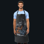 Custom Cycle Shop Bull Mechanic Professional Art Apron<br><div class="desc">Transform your workspace or wardrobe with the ultimate symbol of mechanical strength from AmazingEG. This design features a determined bull mechanic meticulously working on a vintage motorcycle, surrounded by the tools of the trade. It’s the perfect addition to any professional garage or home workshop. At AmazingEG, we design with the...</div>