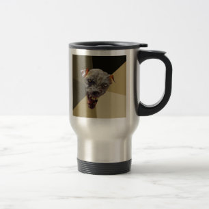 Custom Cynical Dog Travel Mug