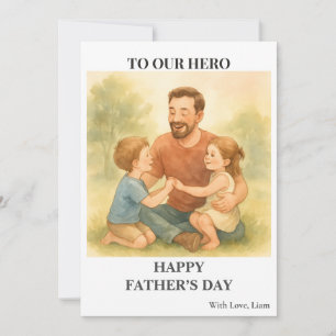 Custom Dad and Kids – Father’s Day Card