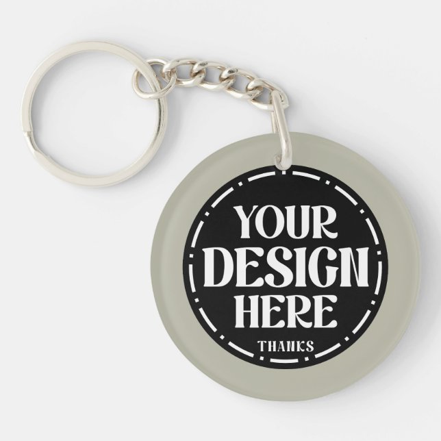 Custom Dad Appreciation gift Design Key Ring (Front)