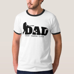 Custom Dad Baseball T-Shirt