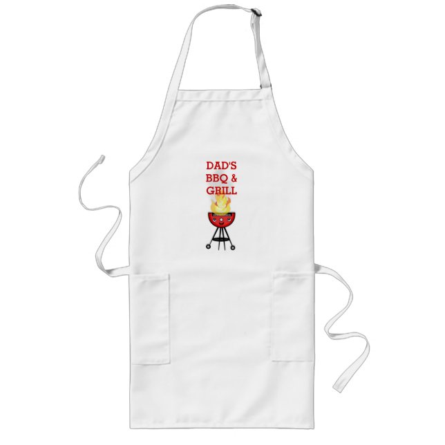 Custom Dad BBQ Father's Day Apron (Front)