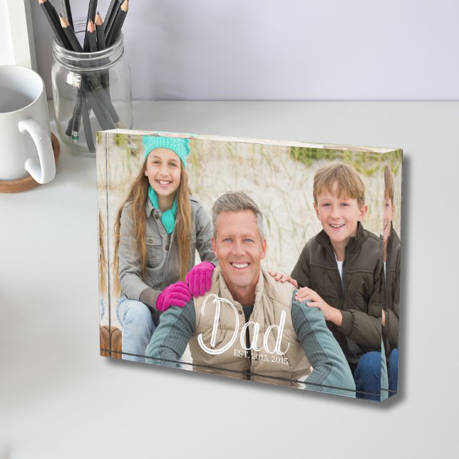 Custom Dad Established Photo Block (Creator Uploaded)