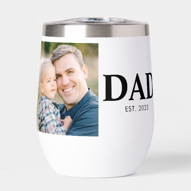 Custom Dad Established Photo Fathers Day (Front)